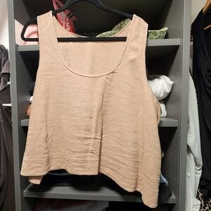 Linen reversible tank top